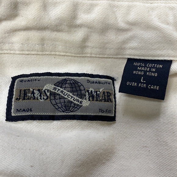 MVintage Country Jam Structure Jeans Wear Button Up Long Sleeve Shirt Large - Picture 3 of 8